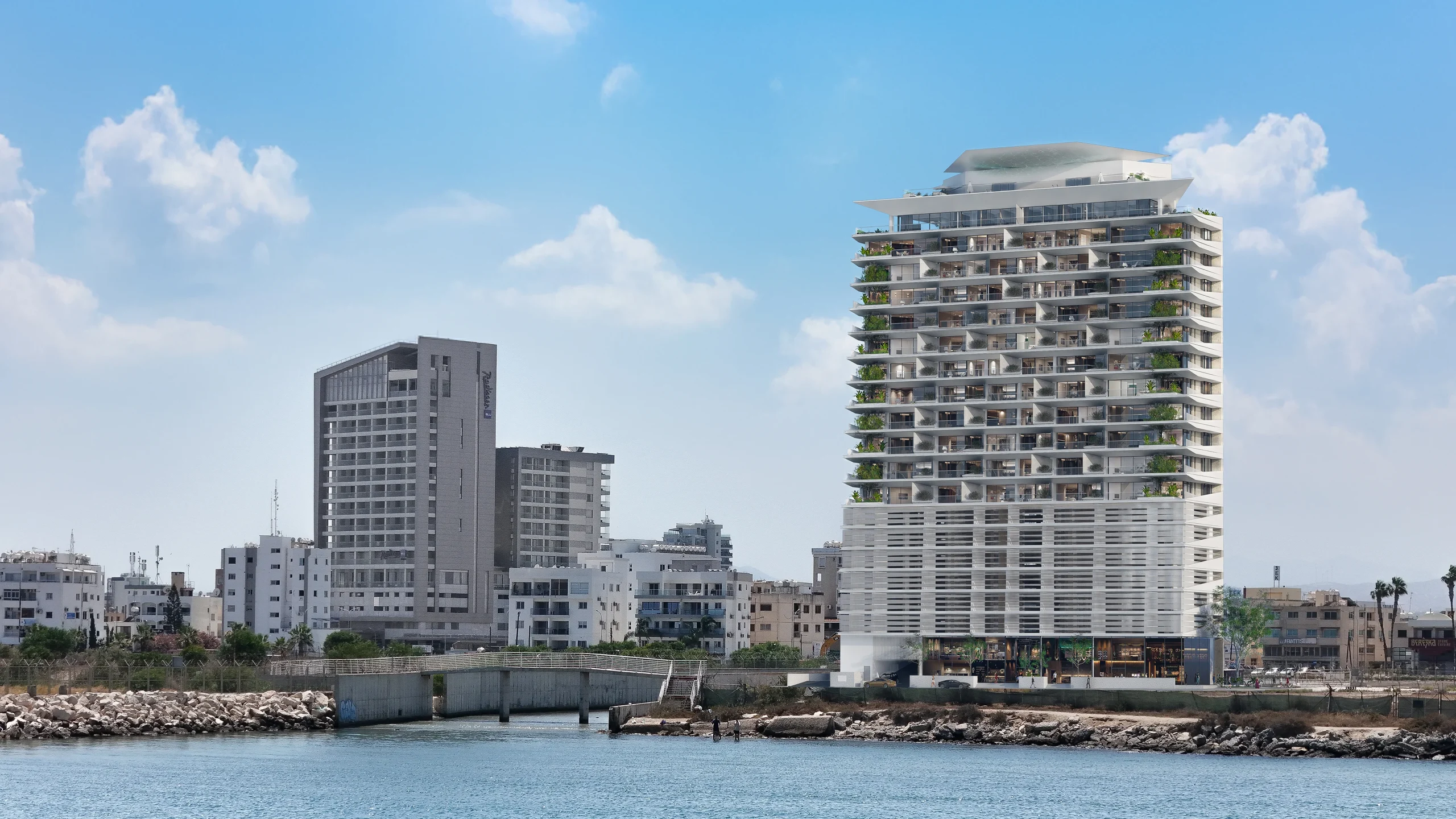 Lumina Mare residential development by SLK on the Larnaca seafront, Cyprus